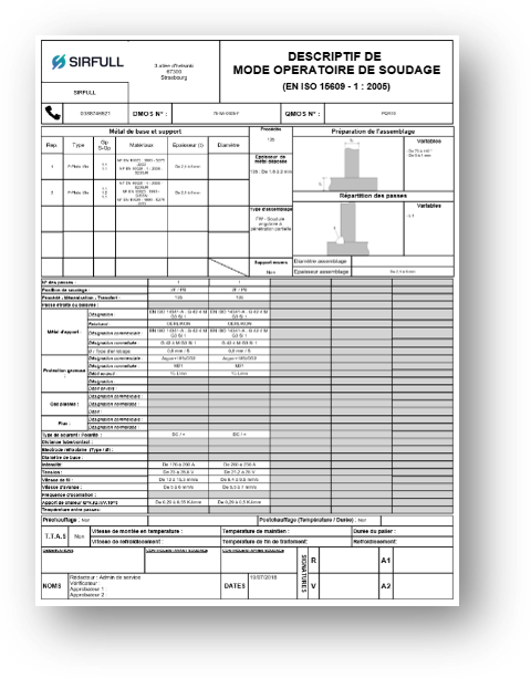 WPS form EN ISO - automatically write a qualified Welding Procedure Specification